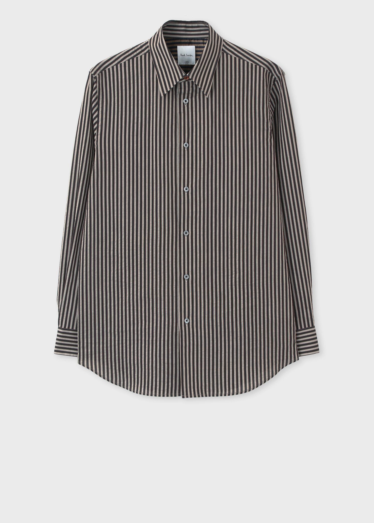 シックシンストライプ カジュアルシャツ（ネイビー） ｜ポール・スミス