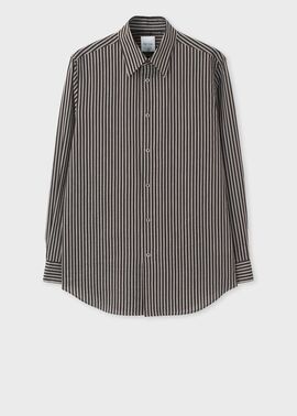 シックシンストライプ カジュアルシャツ