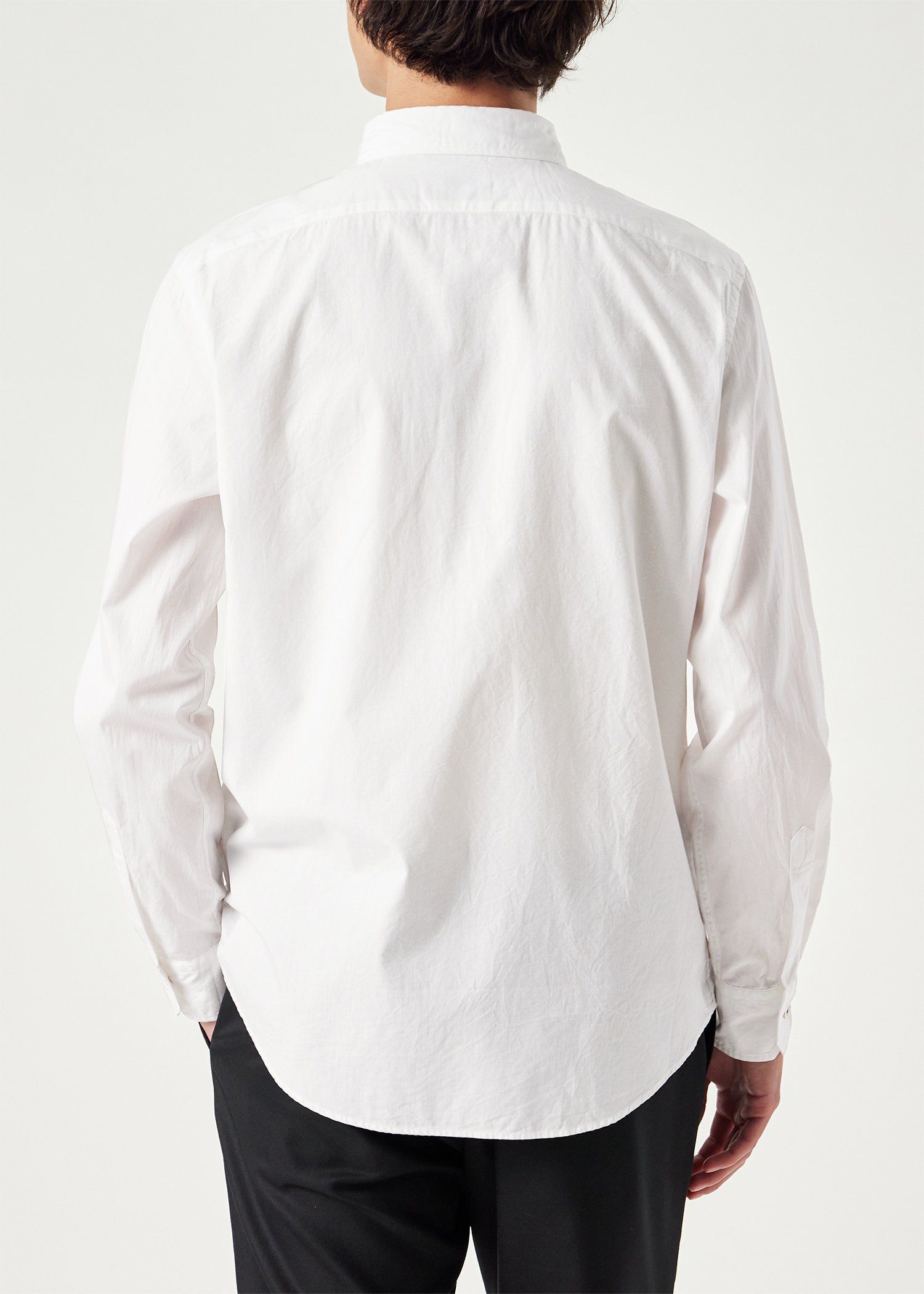 アーティストストライプ エンブロイダリー シャツ（ホワイト