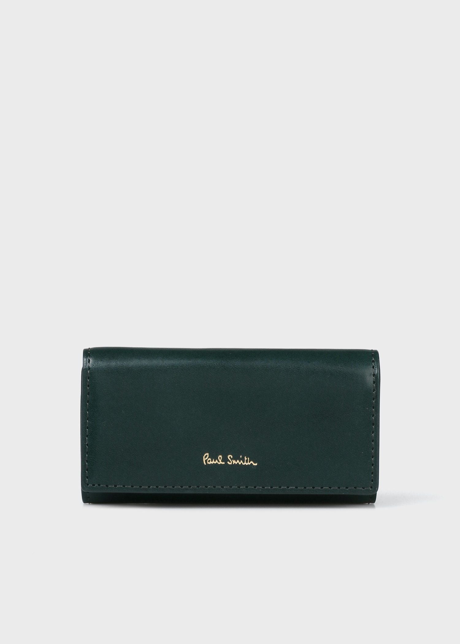 042③ 新品 ポールスミス ベジタン ラウンドジップ ミニ財布 キーケース ベジタン SS26 キーケース（ブラック） ｜ポール・スミス