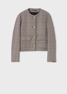 ウィメンズ クラシックチェック ノーカラー ジャケット ｜ポール・スミス