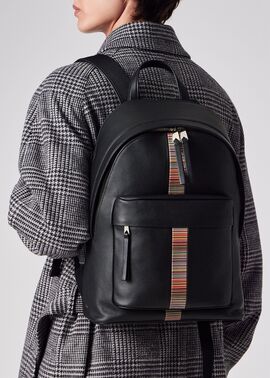 シグネチャーストライプトリム リュック ｜ポール・スミス