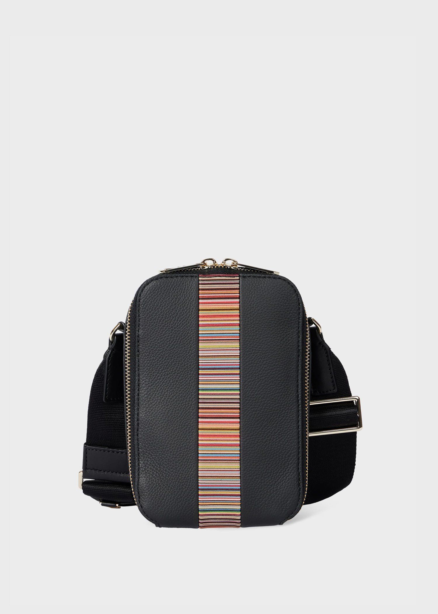 シグネチャーストライプトリム ショルダーバッグ ｜ポール・スミス