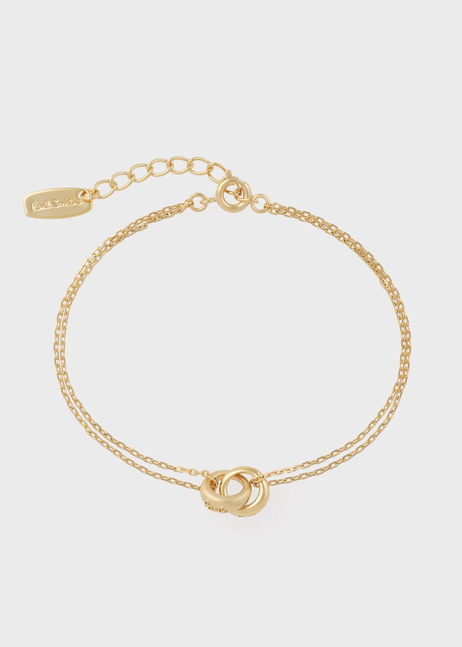 ウィメンズ "Double Ring Motif" ブレスレット