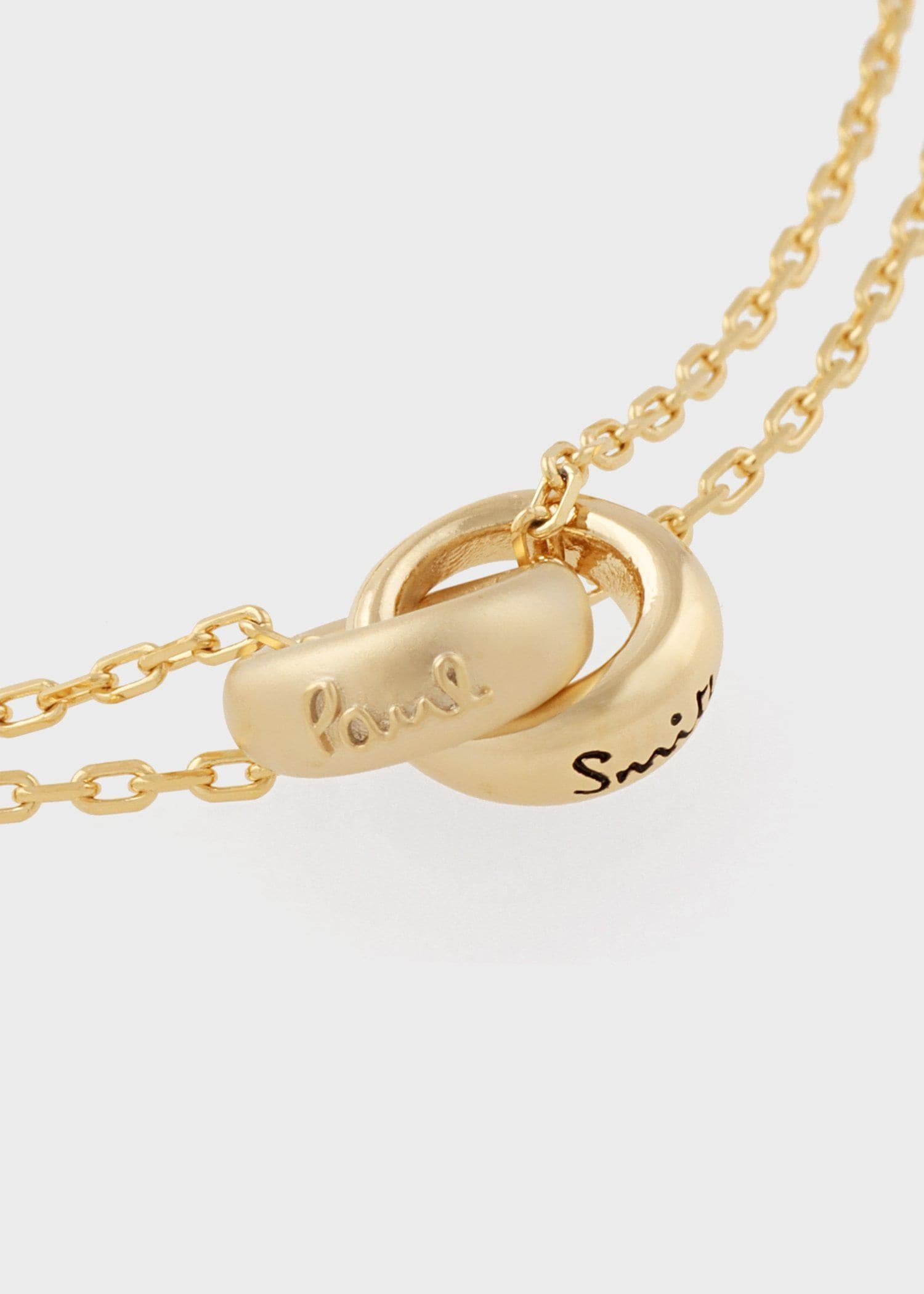 ウィメンズ "Double Ring Motif" ブレスレット