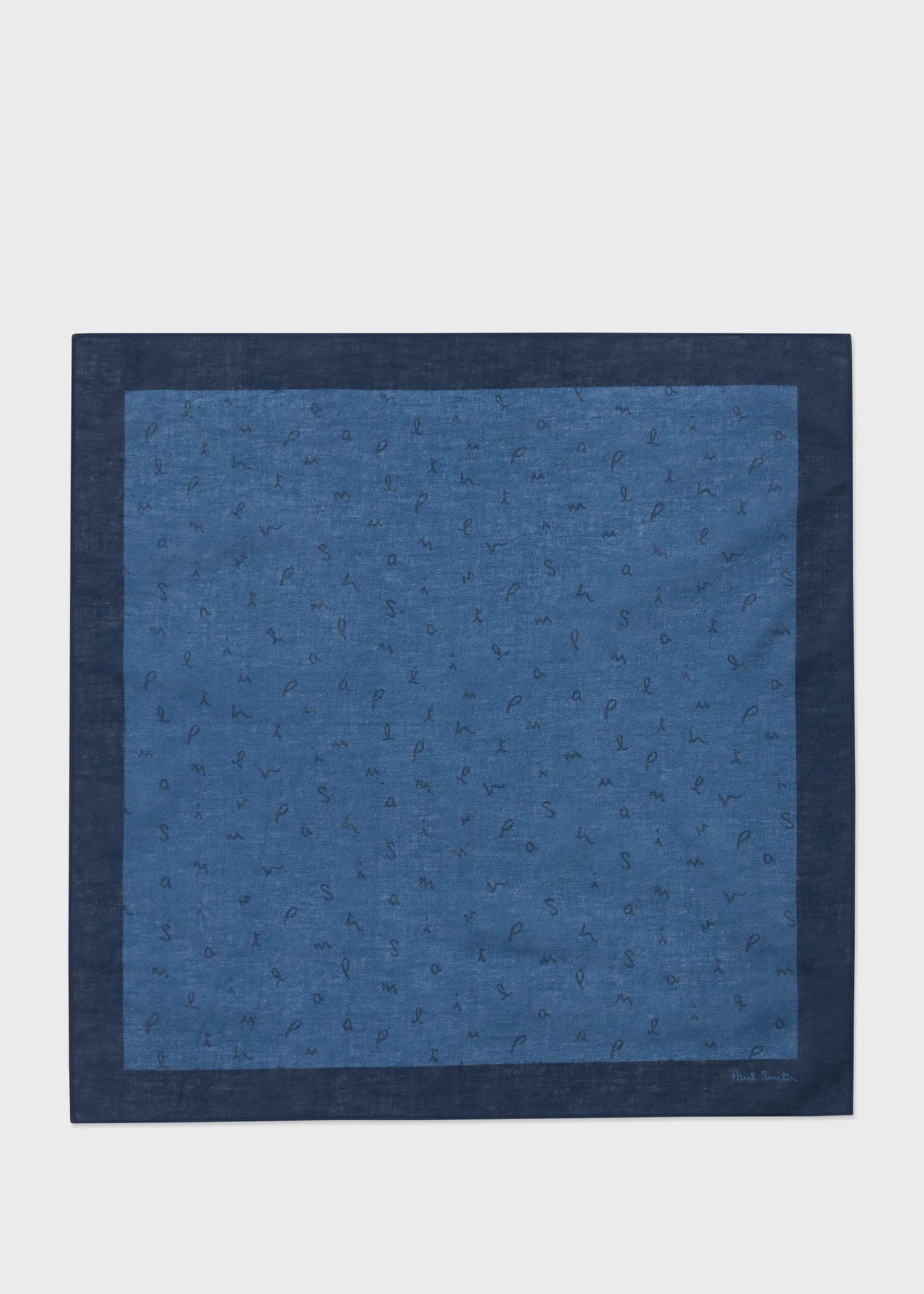 "Monotone Letters" プリントハンカチ