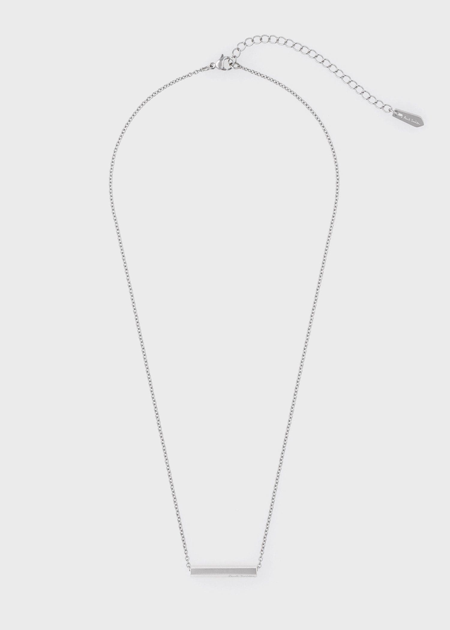 "Logo Tube" ネックレス