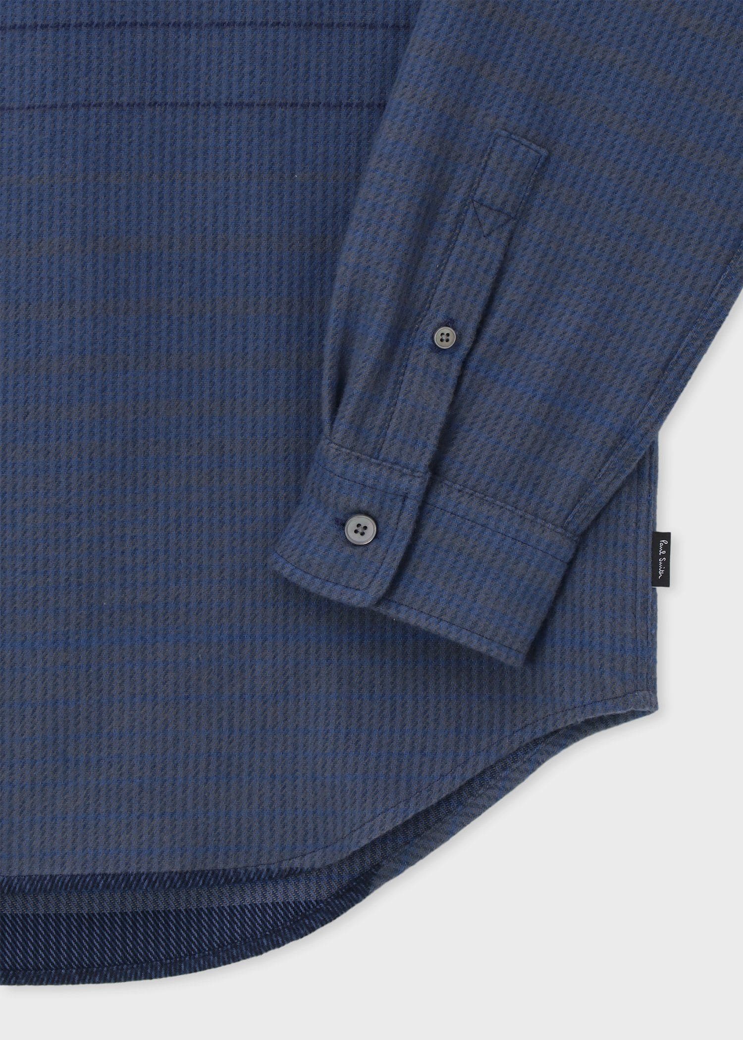 グラデーションチェック カジュアルシャツ