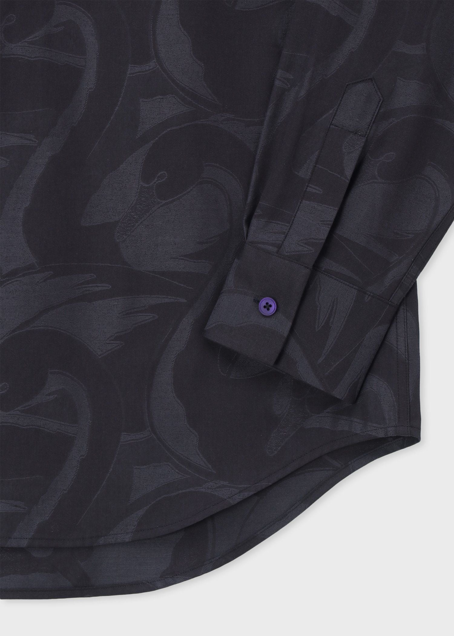 超美品★Paul Smith シャツ 折柄 ジャカード ネイビー 長袖M 送料無料】【ラッピング無料】ポールスミス Paul Smith 長袖 シャツ