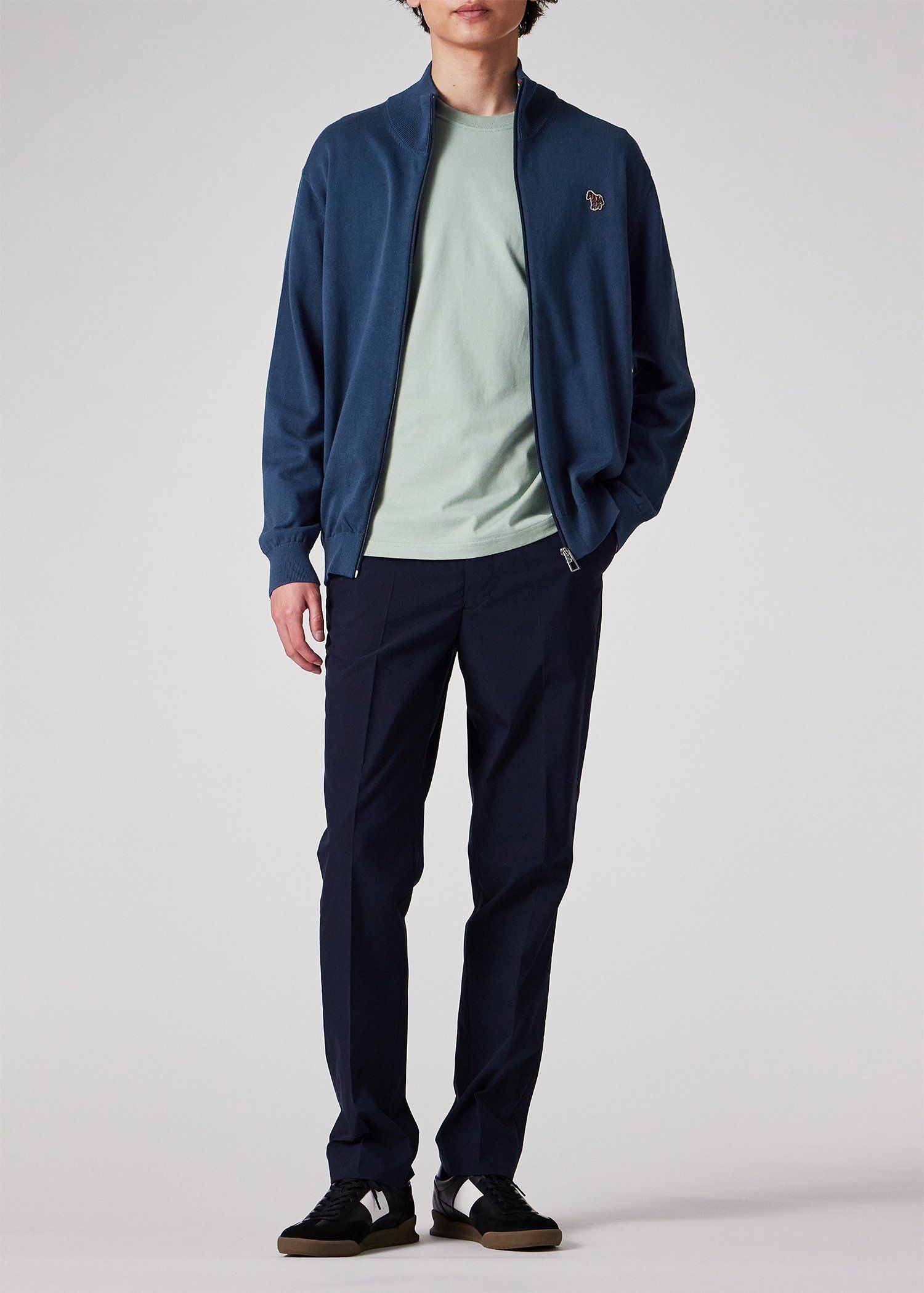 "Zebra" ジップアップニット