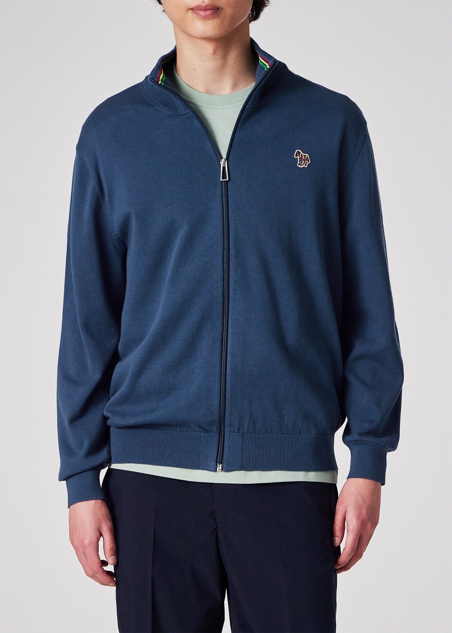 "Zebra" ジップアップニット