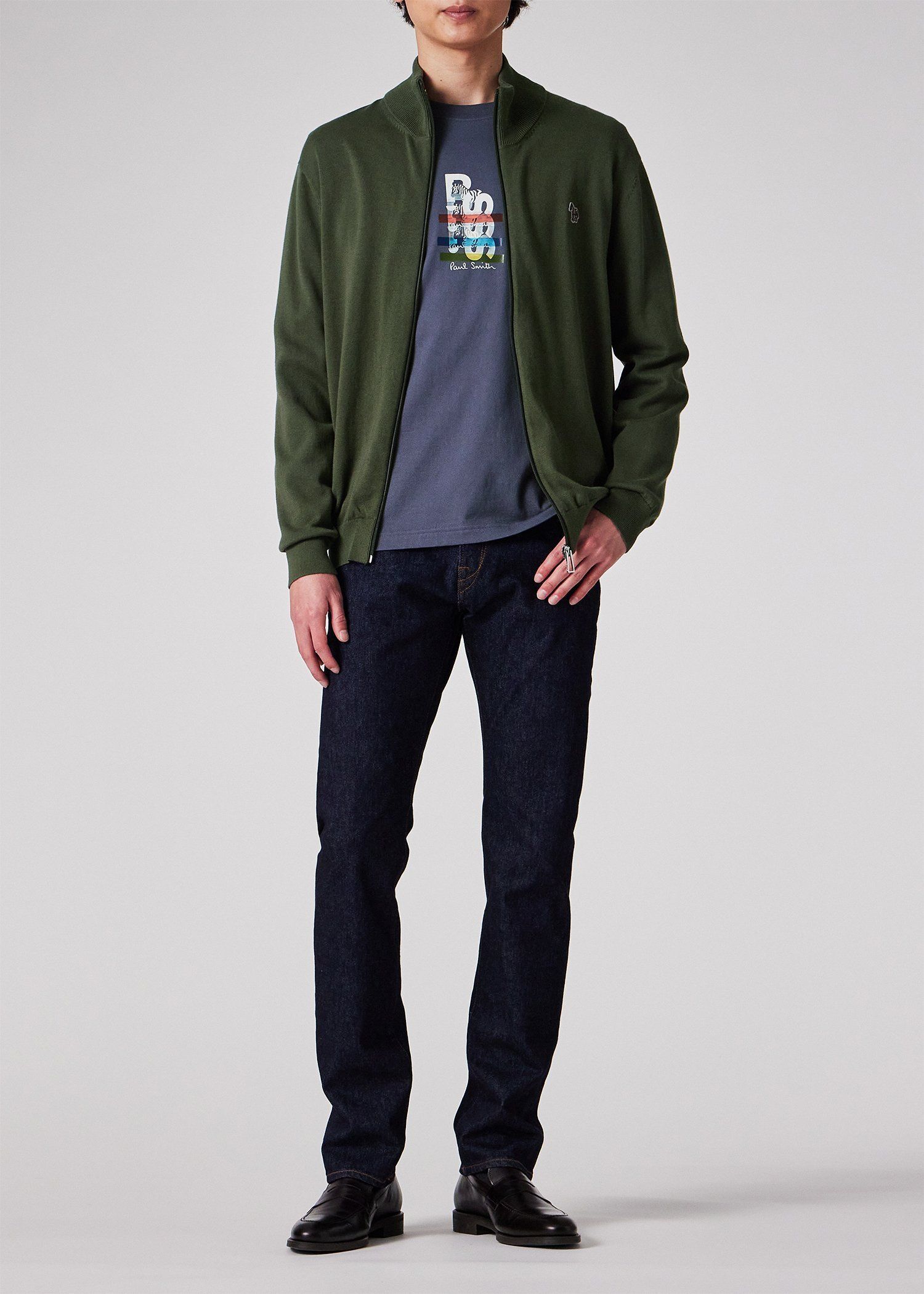 "Zebra" ジップアップニット