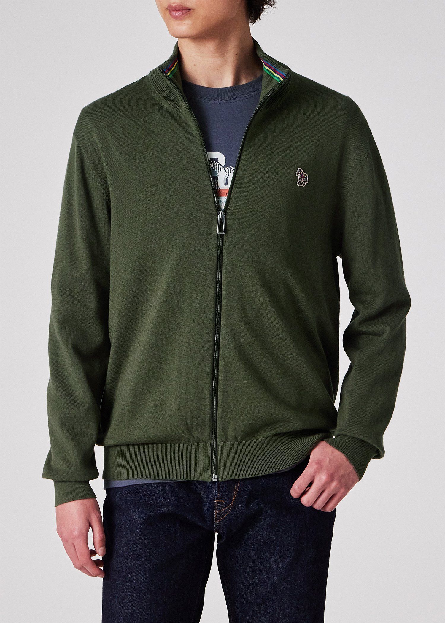 "Zebra" ジップアップニット