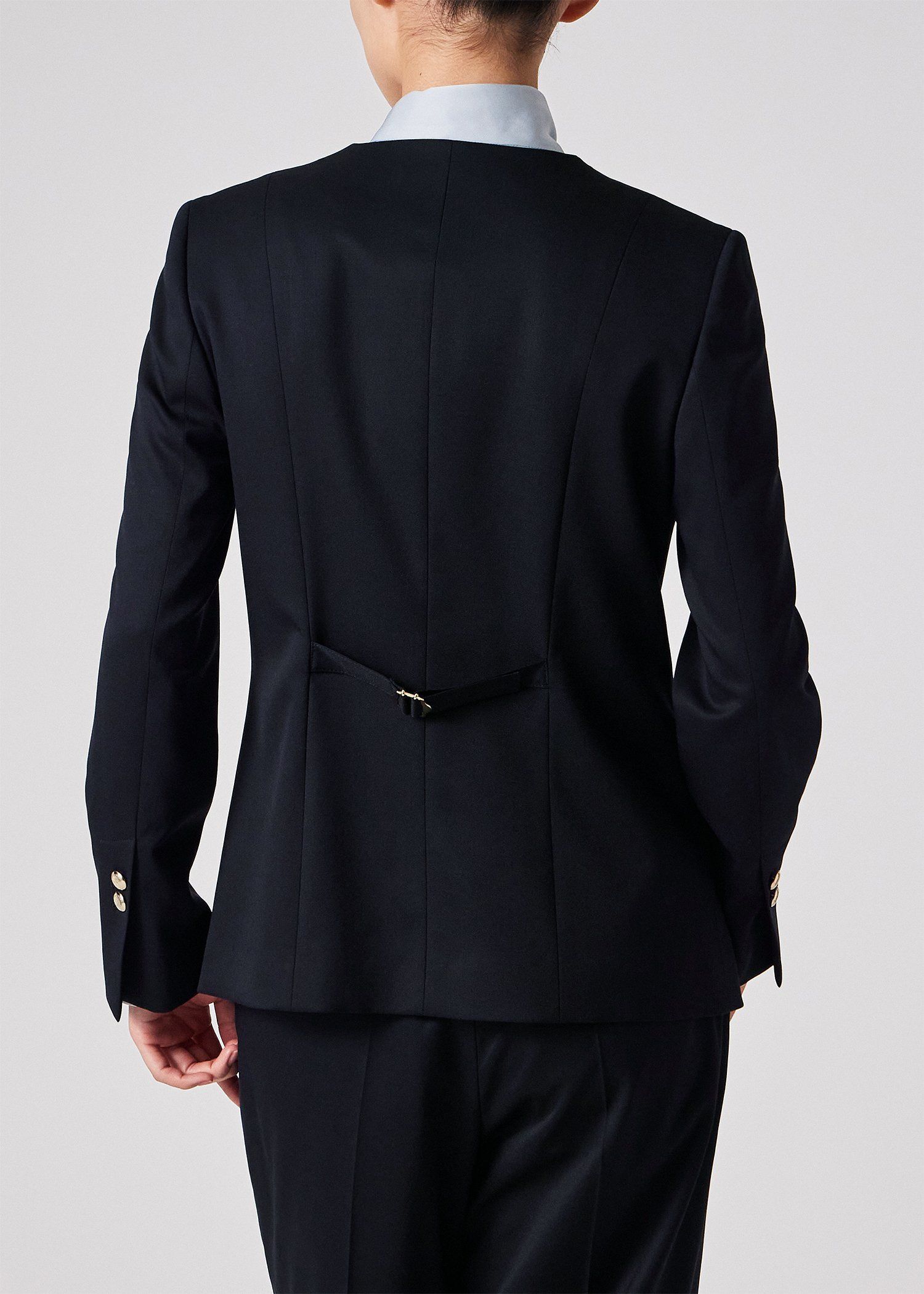 ウィメンズ トラベル ノーカラー ジャケット