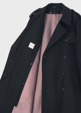 ウィメンズ リラックス トレンチコート（ネイビー） ｜ポール・スミス