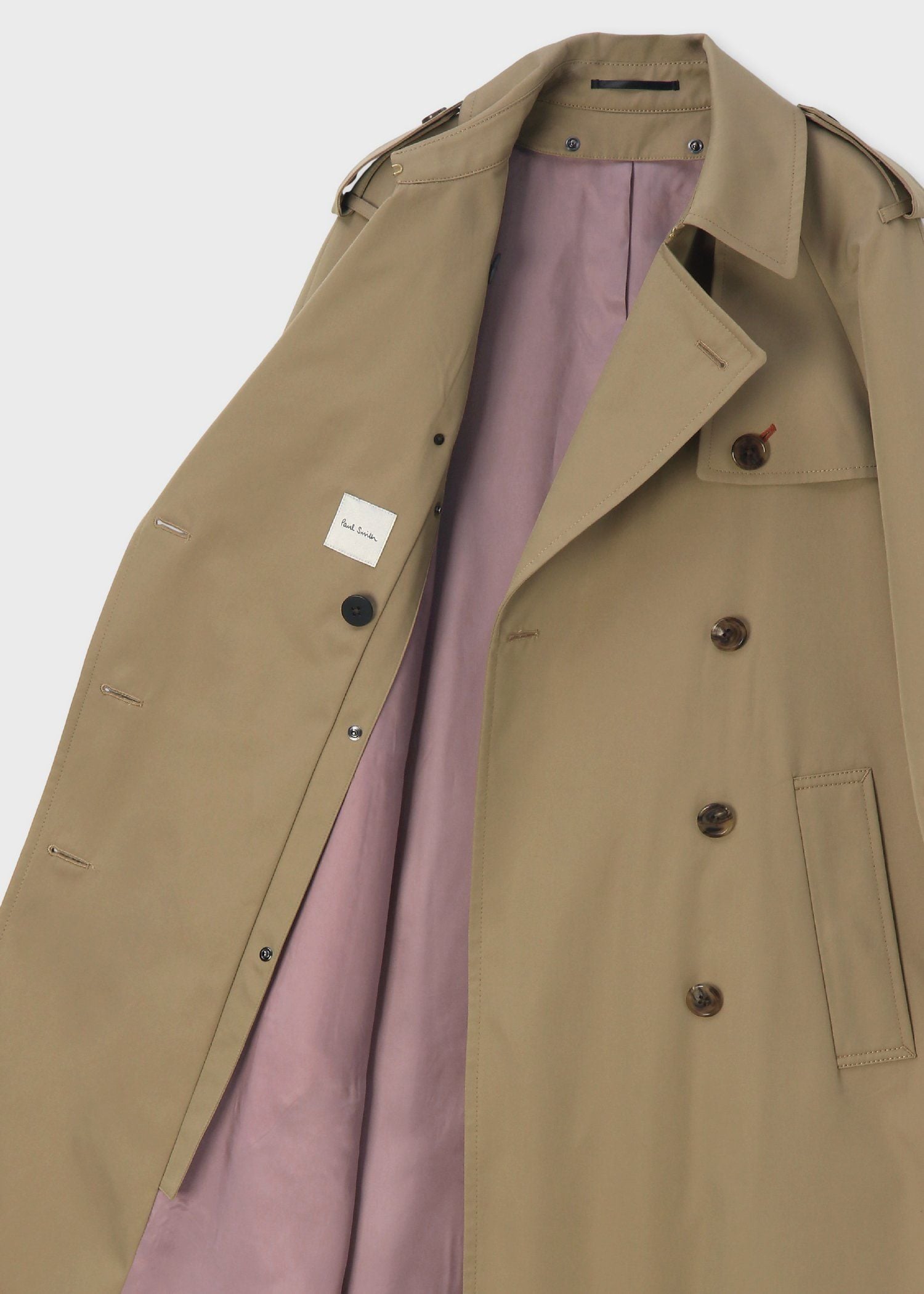 ポールスミス トレンチコート(ライナー付き) 美品✨ポールスミス カシミヤライナー付き 2way ツイード トレンチ