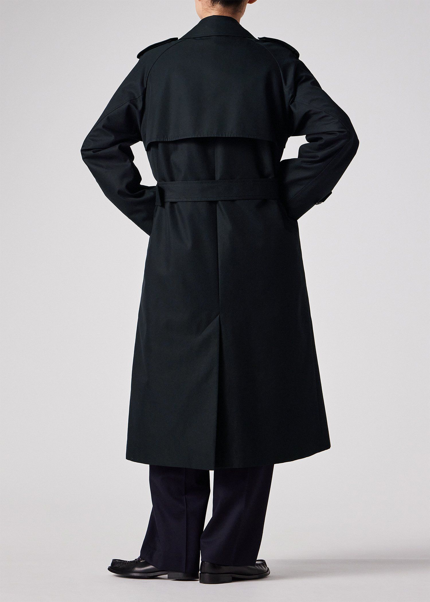 ウィメンズ リラックス トレンチコート（ネイビー） ｜ポール・スミス