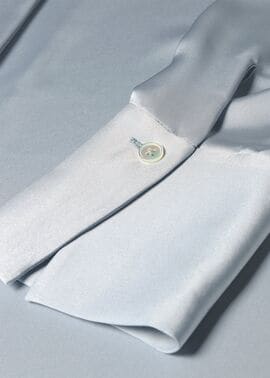 ウィメンズ サテン ボウタイ ブラウス（ライトブルー） ｜ポール・スミス