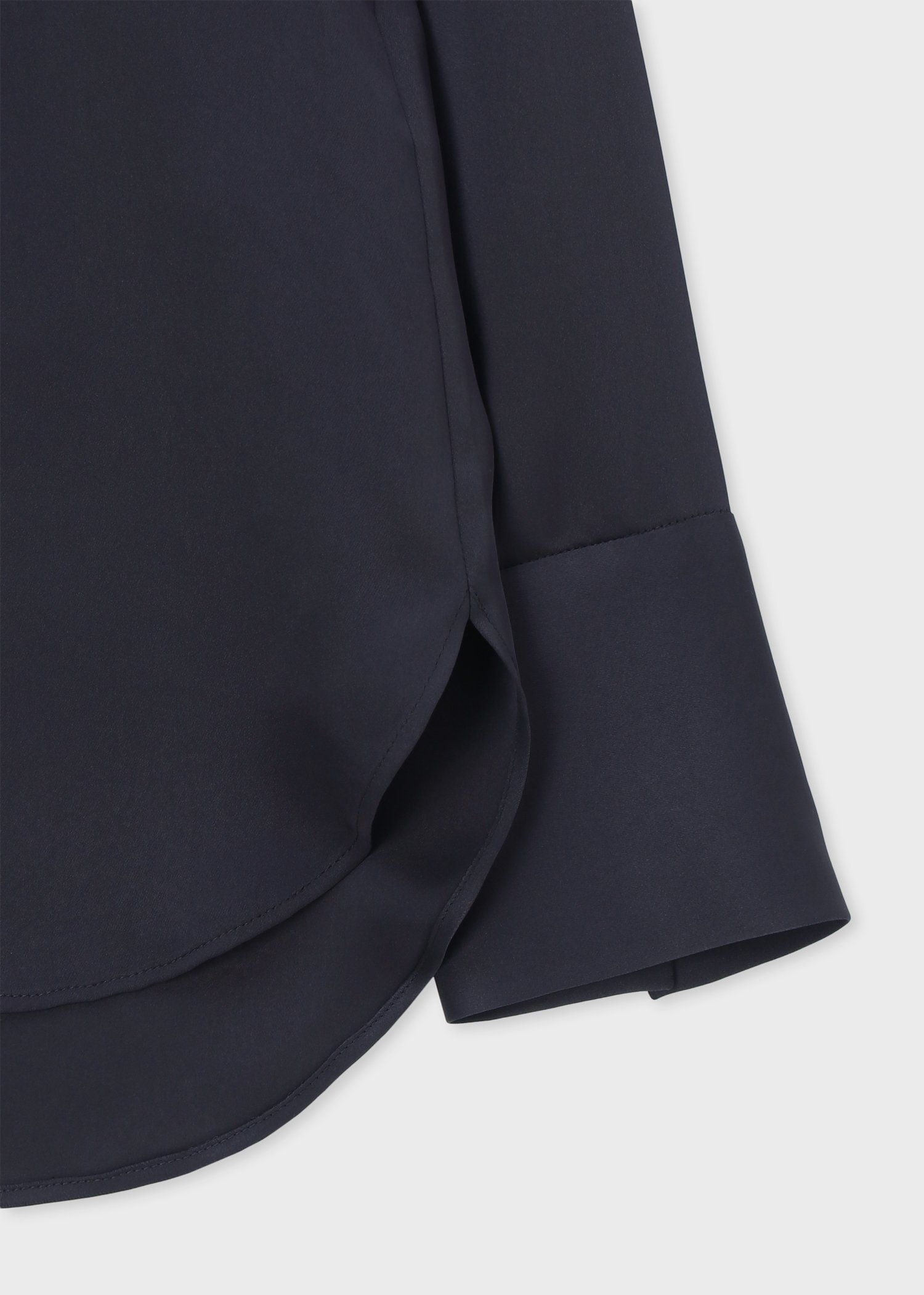 ウィメンズ サテン ボウタイ ブラウス（ネイビー） ｜ポール・スミス