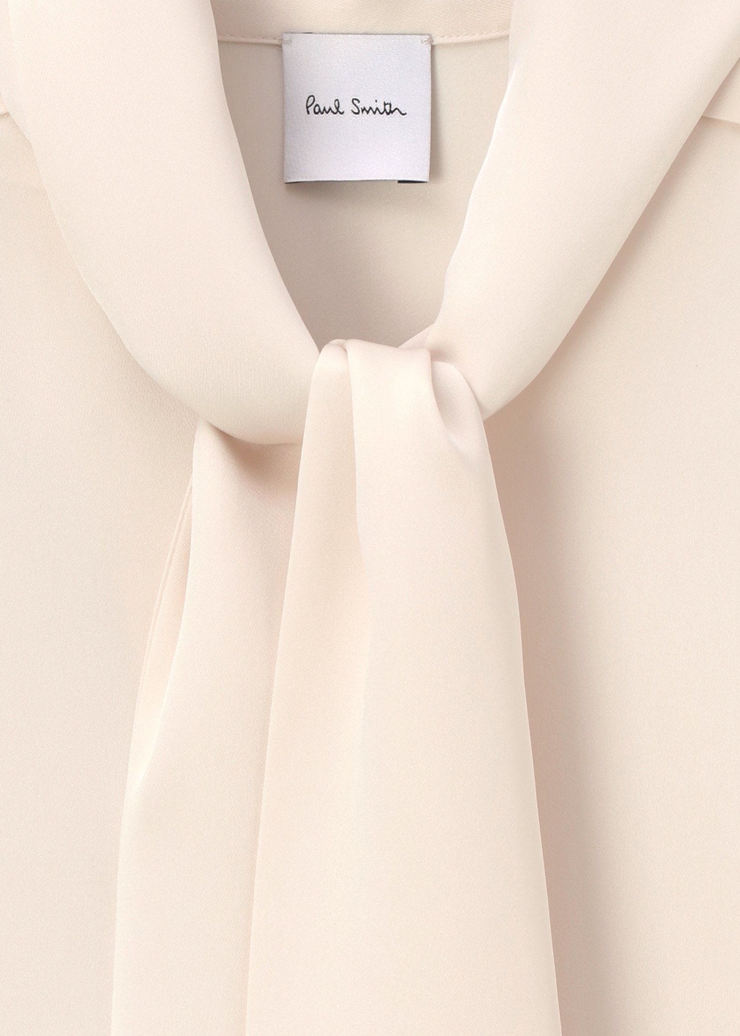 ウィメンズ サテン ボウタイ ブラウス（オフホワイト） ｜ポール・スミス