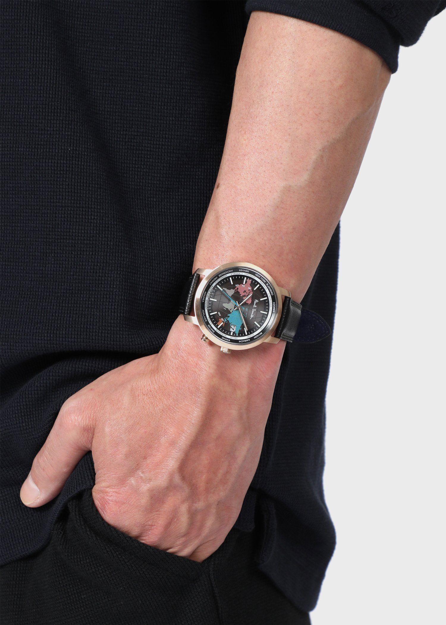 World Traveller メンズ ウォッチ