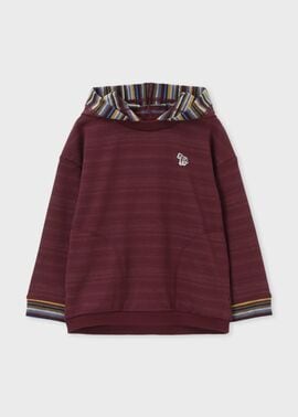 ジュニア ボーダー裏毛 プルオーバーパーカ