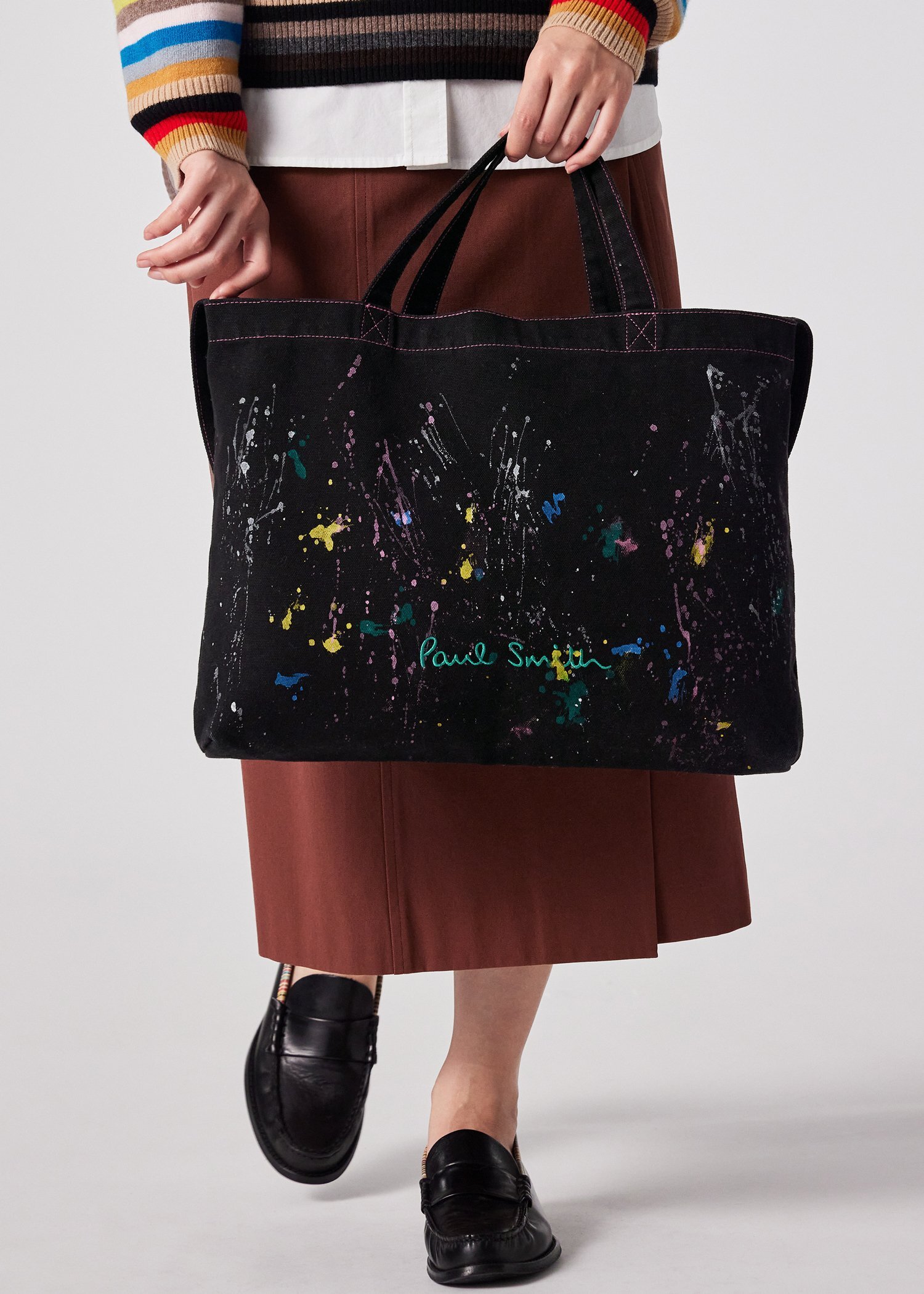 Paul Smith Logo スプラッシュペイント トートバッグ ｜ポール・スミス