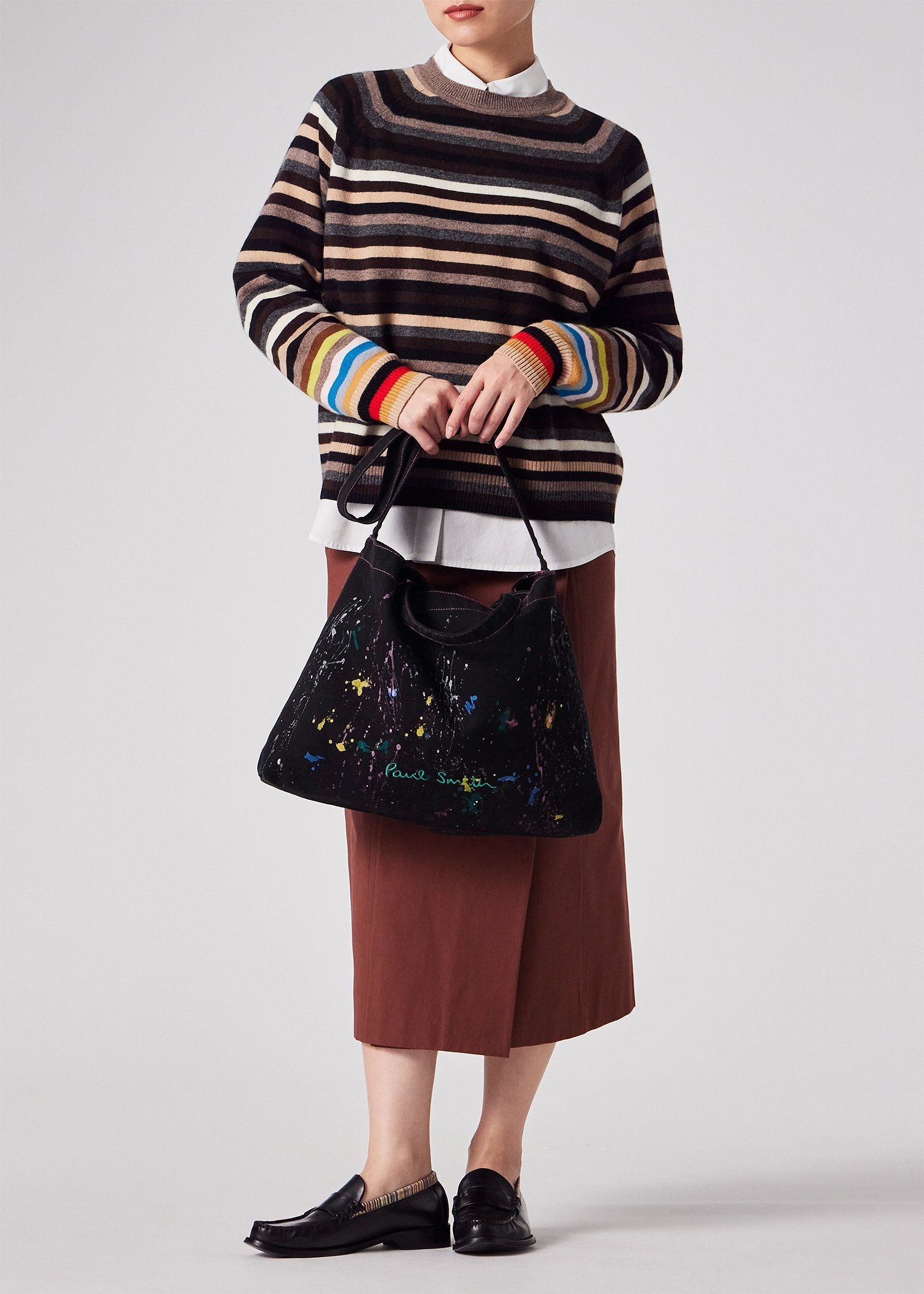 Paul Smith Logo スプラッシュペイント トートバッグ ｜ポール・スミス