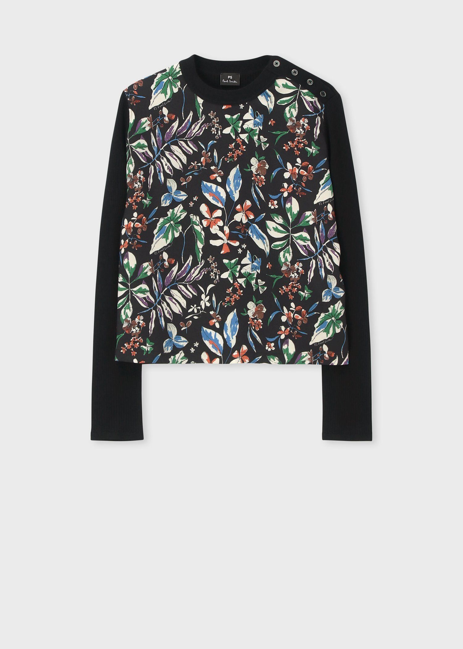 ウィメンズ "Number Floral" プルオーバー コンビ ニット