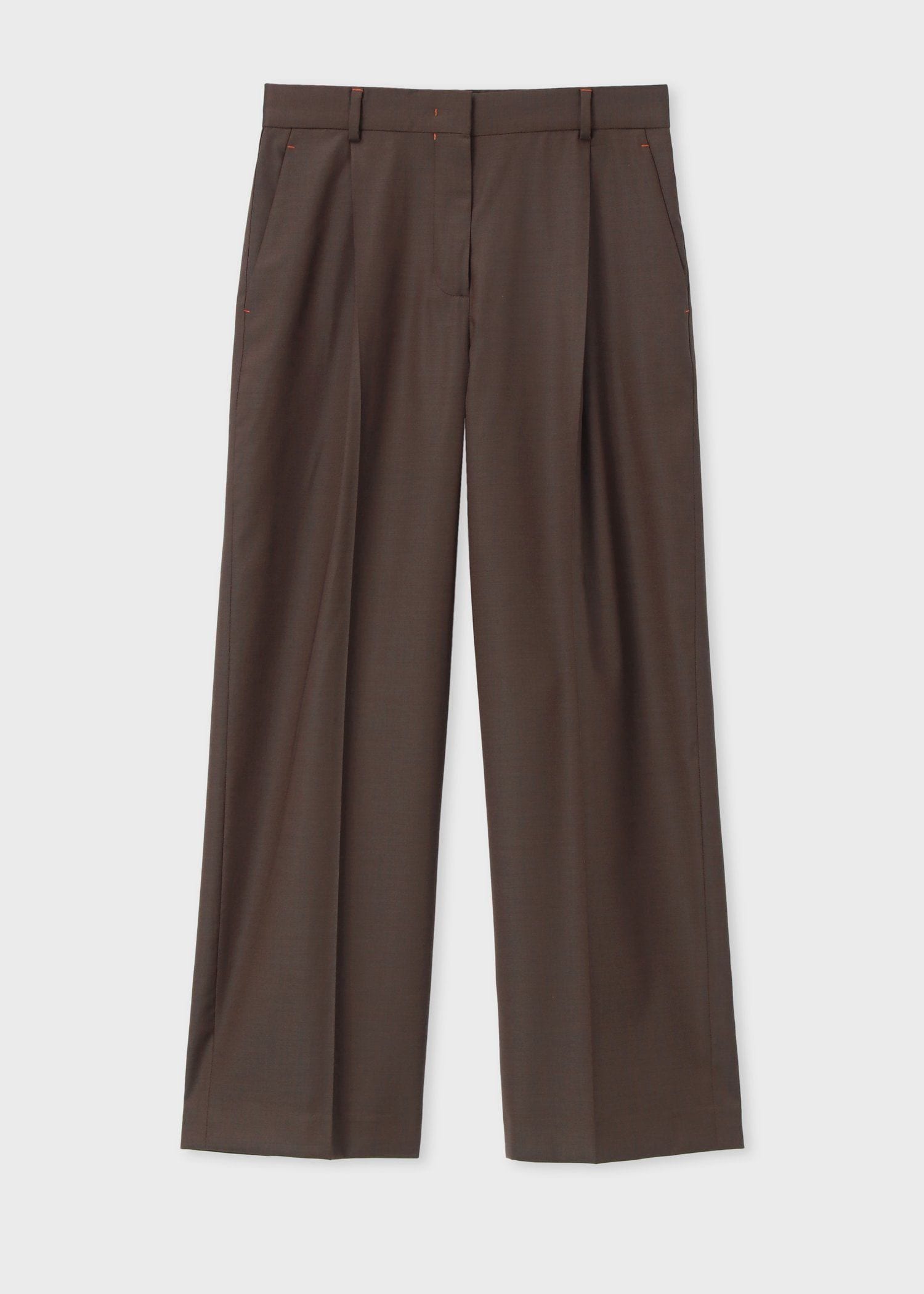 ウィメンズ シャンブレーカラー  ワイドパンツ