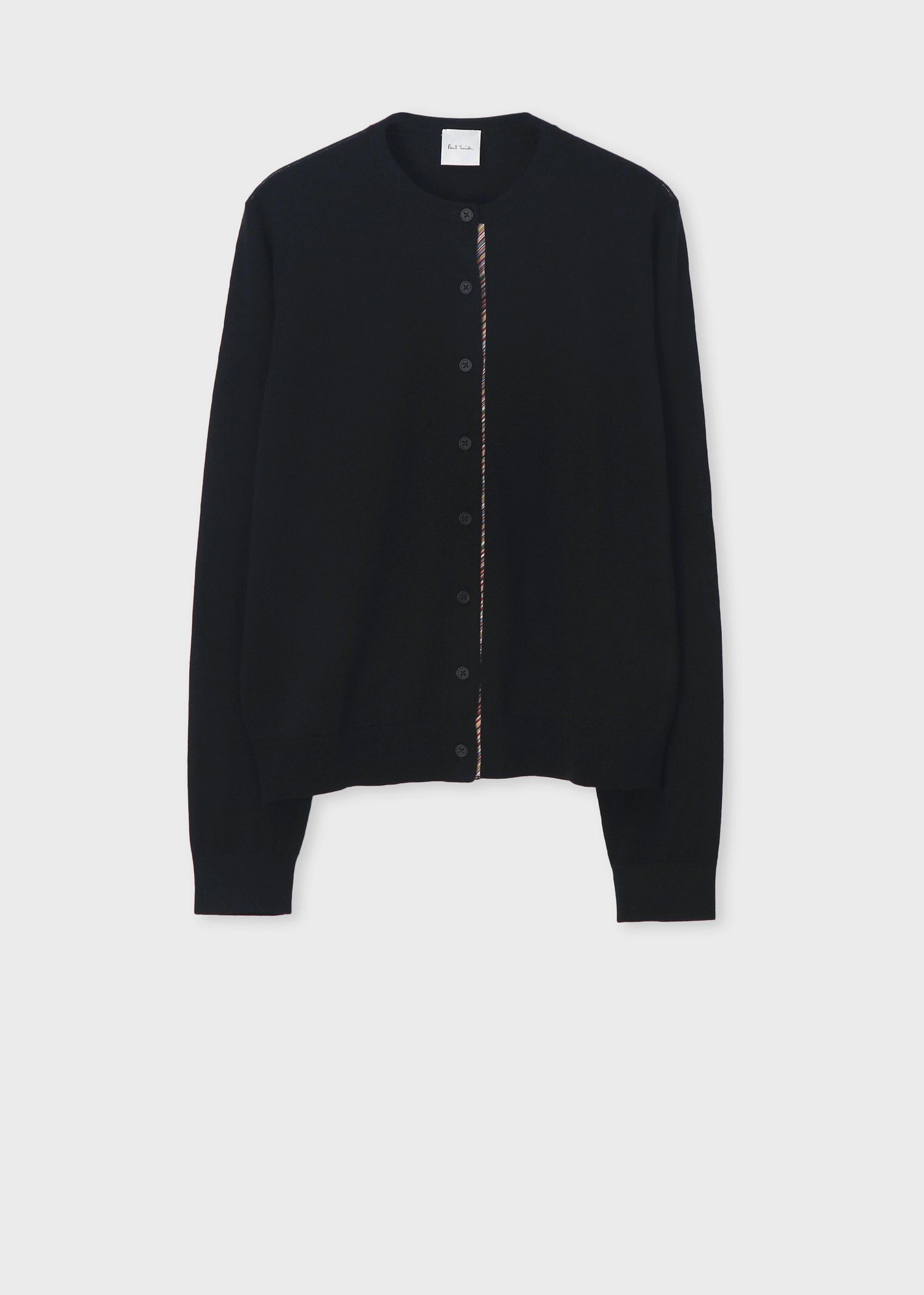 ウィメンズ ドレープウール ストライプ カーディガン