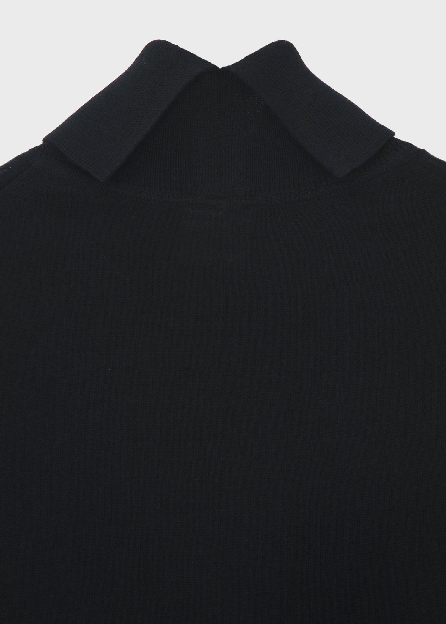 ウィメンズ ドレープウール ストライプ タートルネック ニット