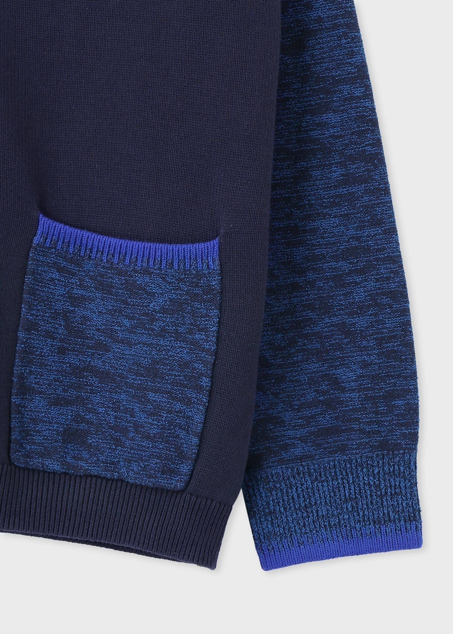 "Happy" バイカラーカーディガン