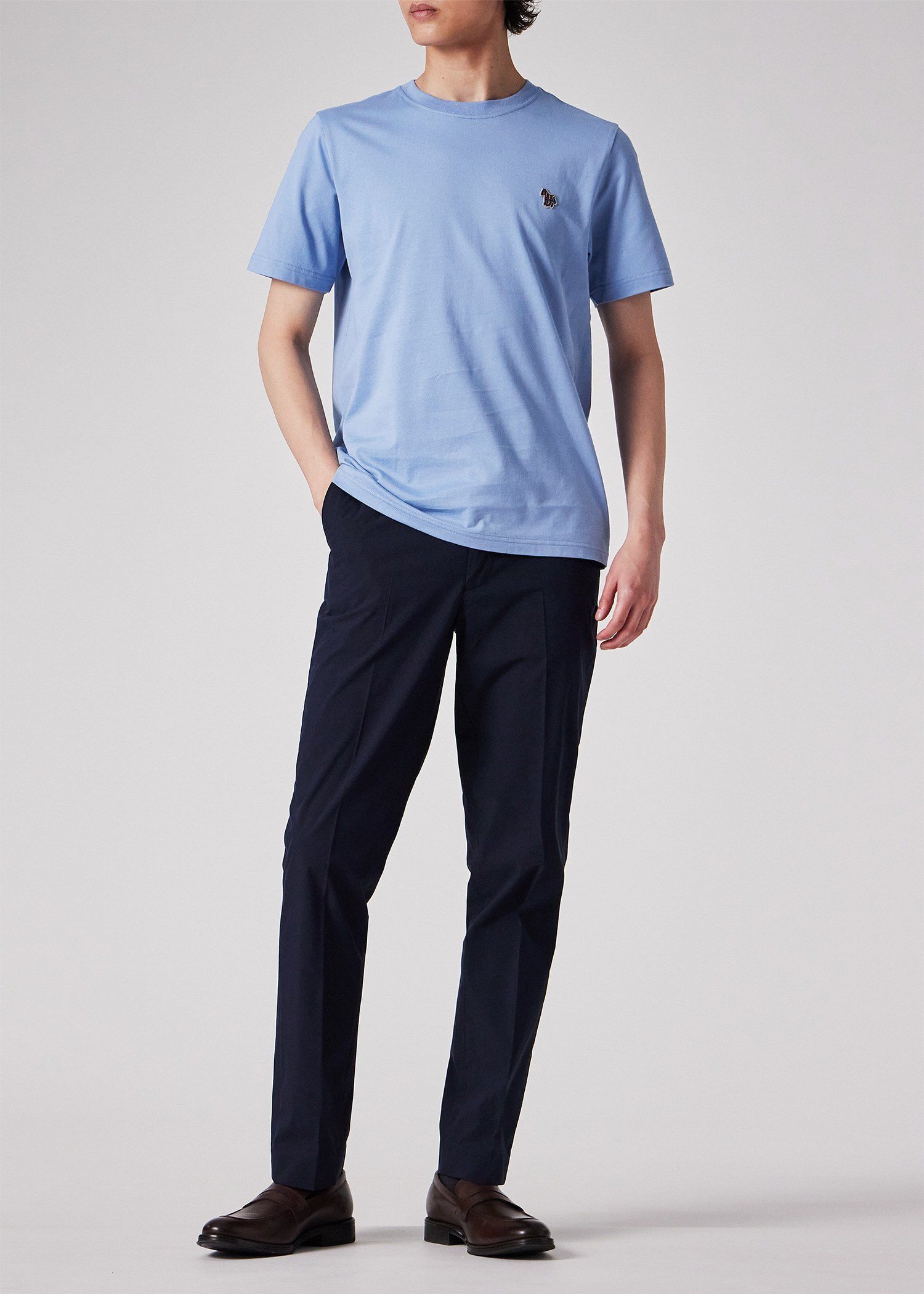 "Sports Stripe Zebra" ワンポイント 半袖Tシャツ