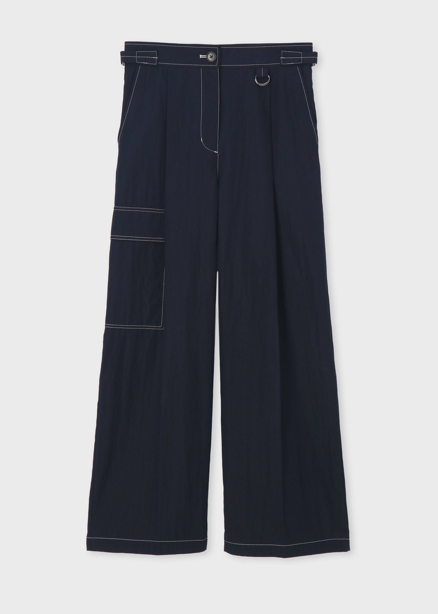 ウィメンズ ツイル カーゴパンツ（ネイビー） ｜ポール・スミス