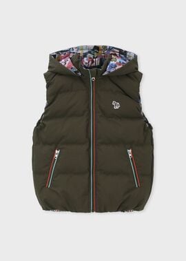 ジュニア リバーシブル ダウンベスト