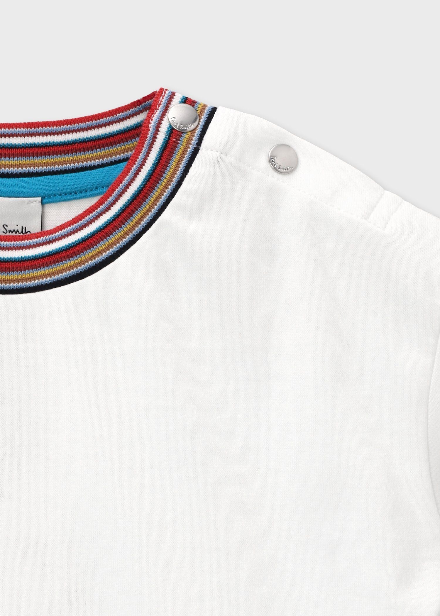 ジュニア シグネチャーストライプリブ カットソー