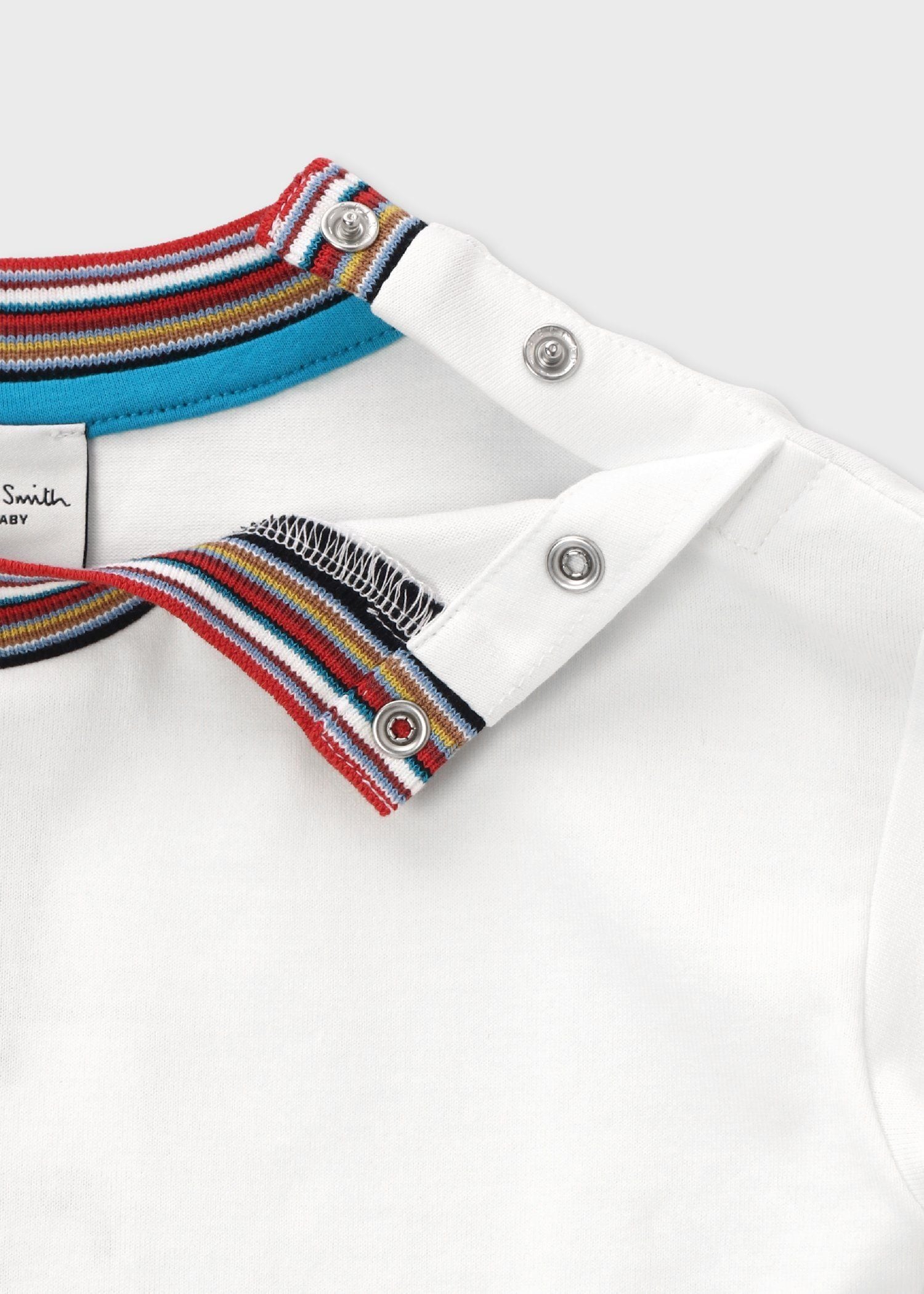 ジュニア シグネチャーストライプリブ カットソー