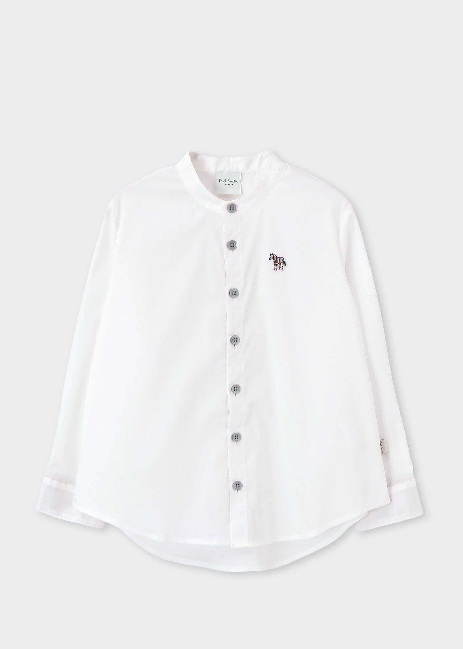 ジュニア バンドカラー シャツ