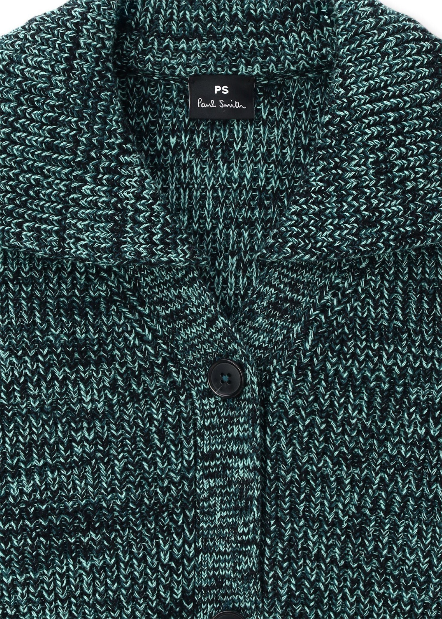 ウィメンズ ニットカラー カーディガン（ブラック） ｜ポール・スミス