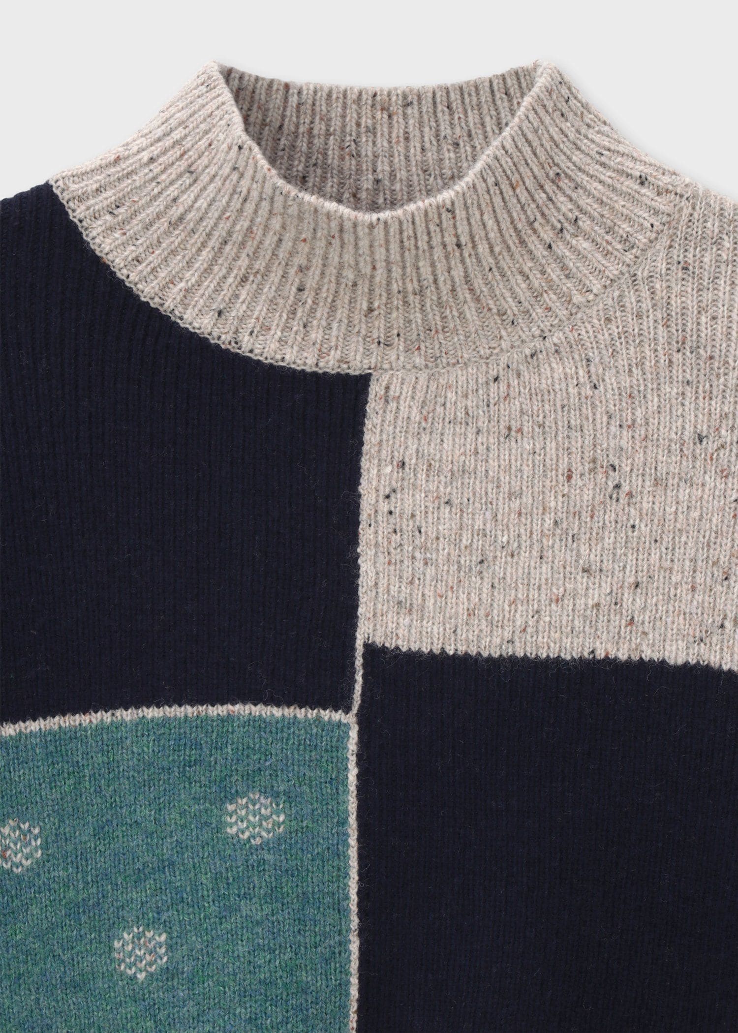 ウィメンズ "Dice" パッチワーク ニット