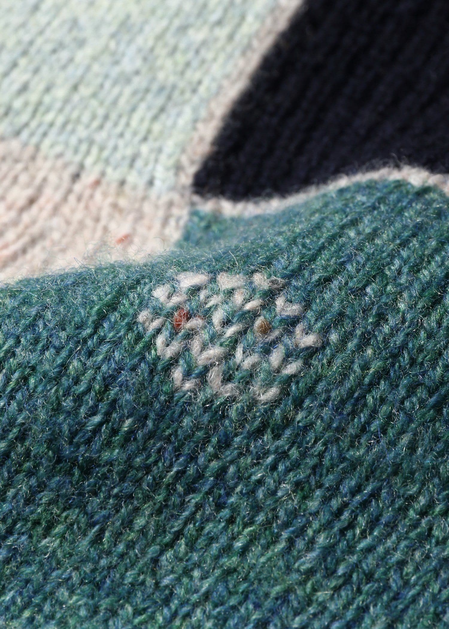 ウィメンズ "Dice" パッチワーク ニット