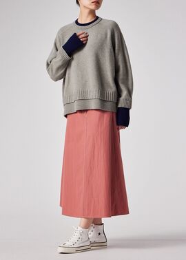 ウィメンズ レイヤードディテール ニット（グレー） ｜ポール・スミス