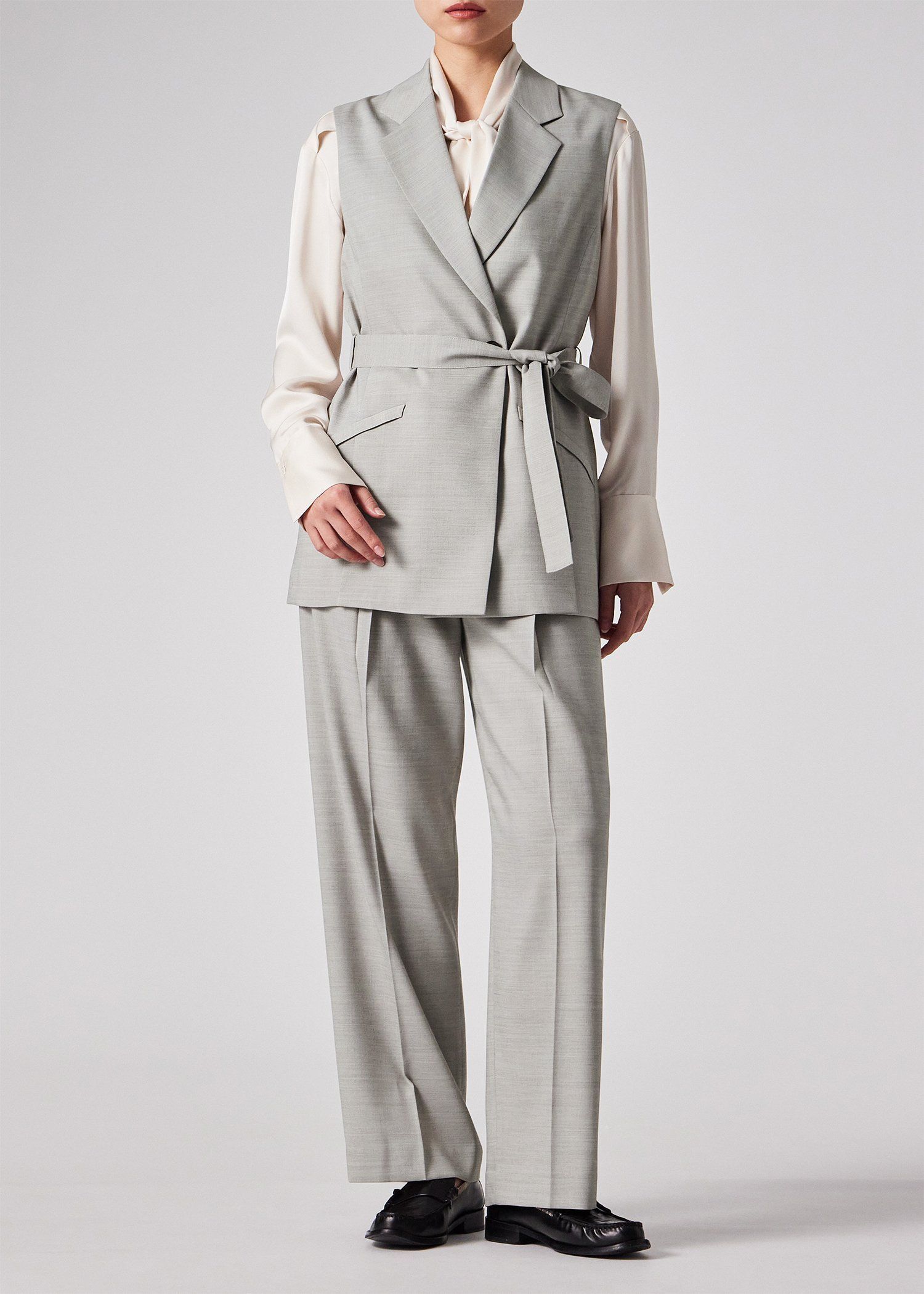 ウィメンズ オケージョン セットアップ パンツ（グレイッシュベージュ