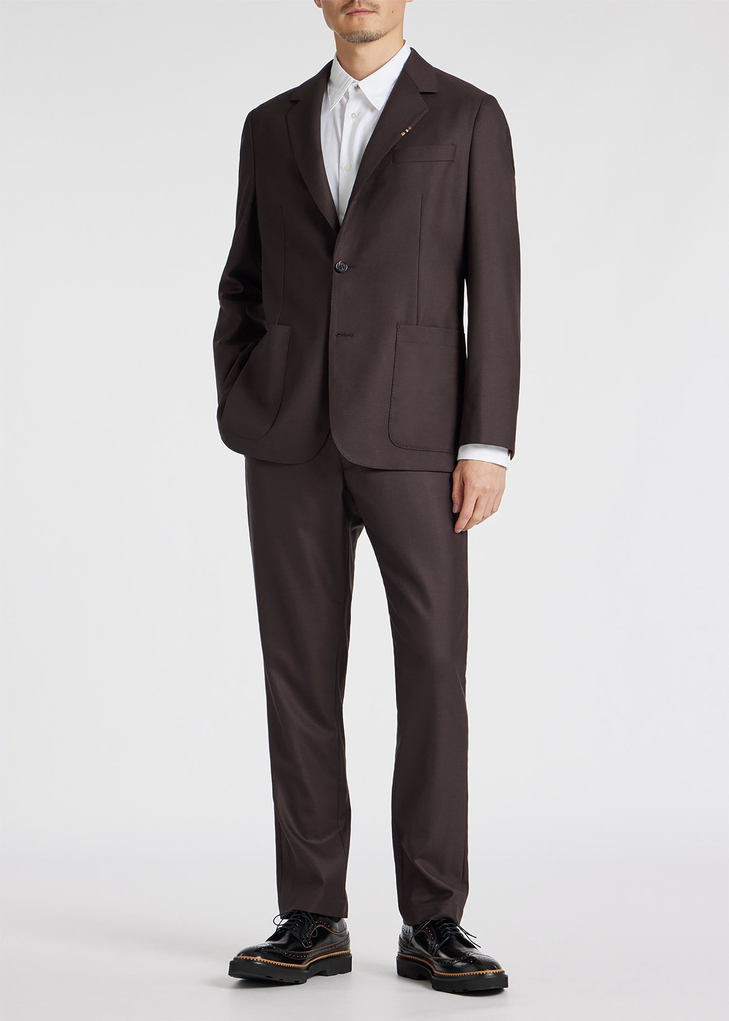 ソリッド ウールストレッチ ジャケット 'A Suit To Travel In'