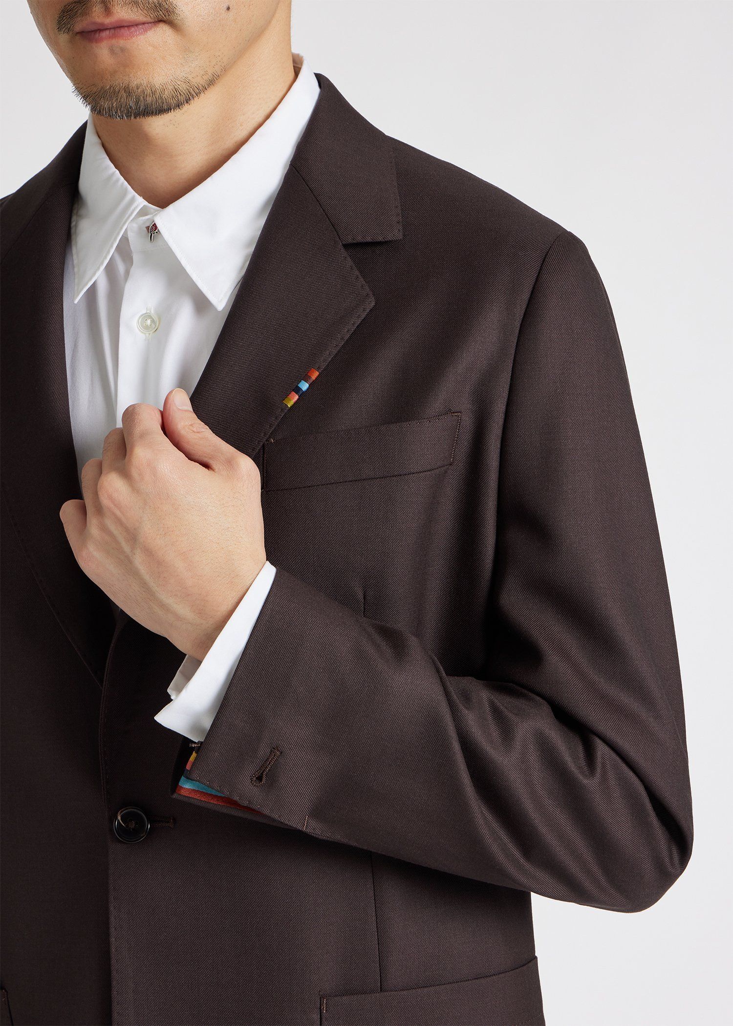 ソリッド ウールストレッチ ジャケット 'A Suit To Travel In'