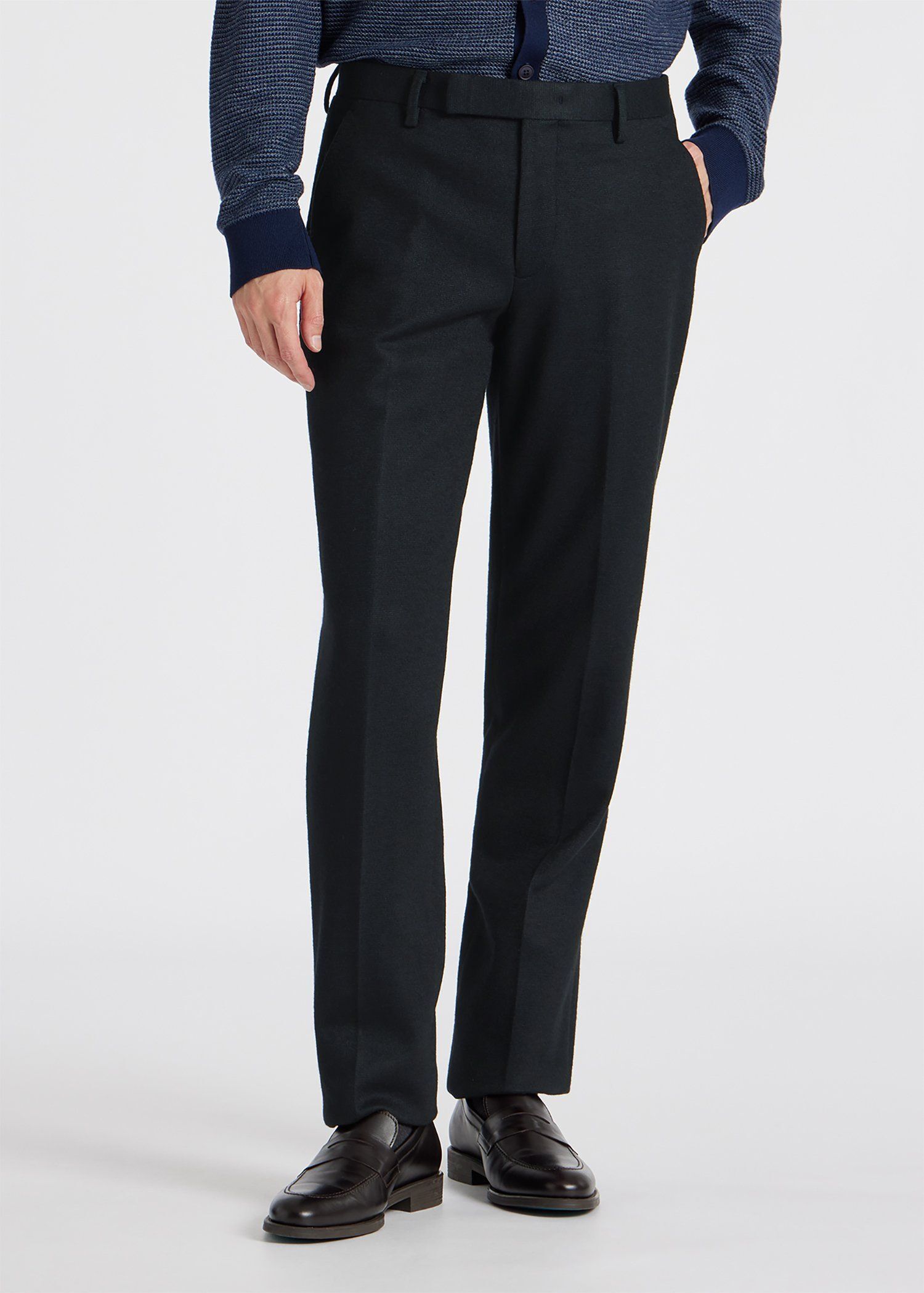 ウールジャージ テーパードトラウザーズ