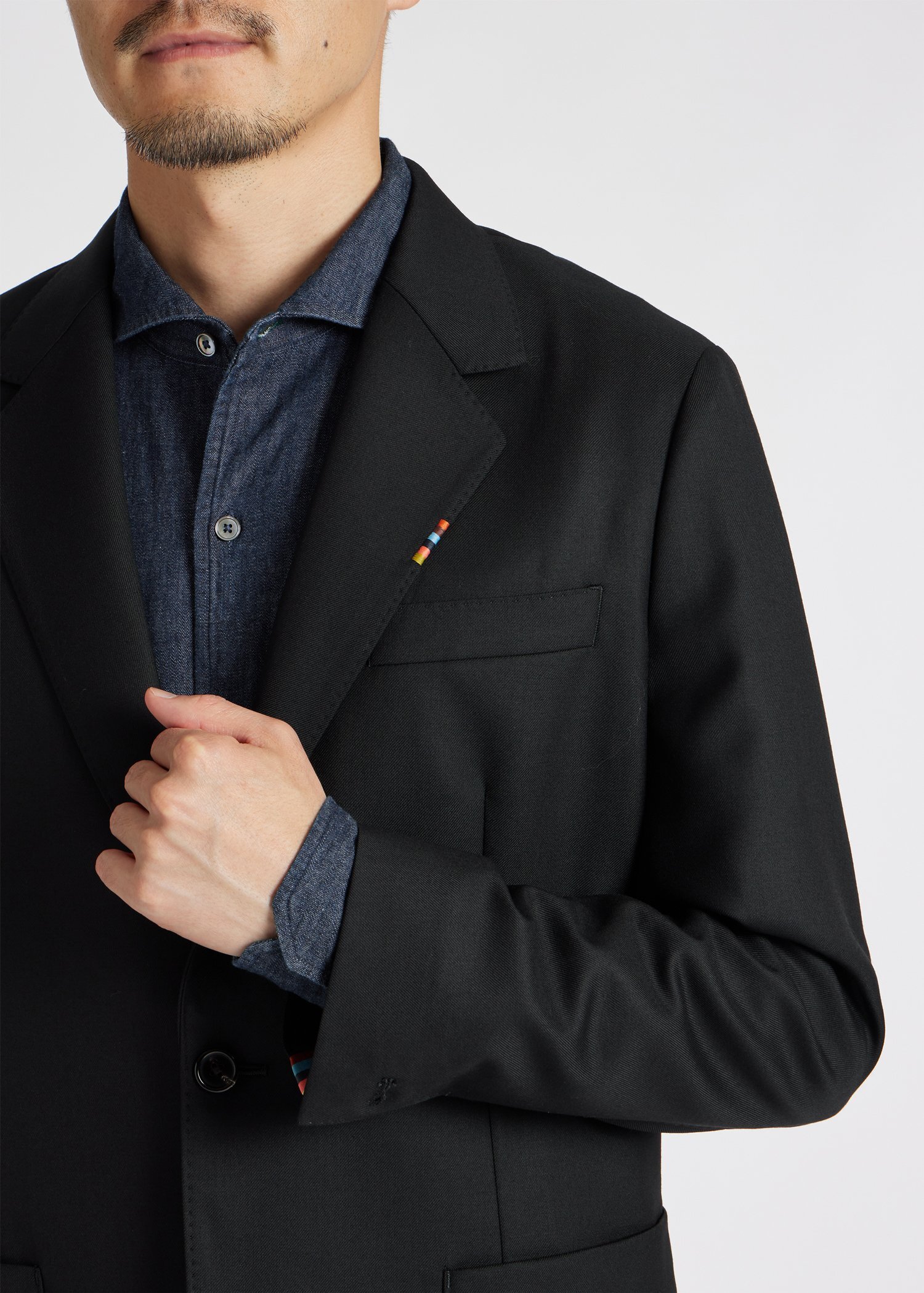 ソリッド ウールストレッチ ジャケット 'A Suit To Travel In'