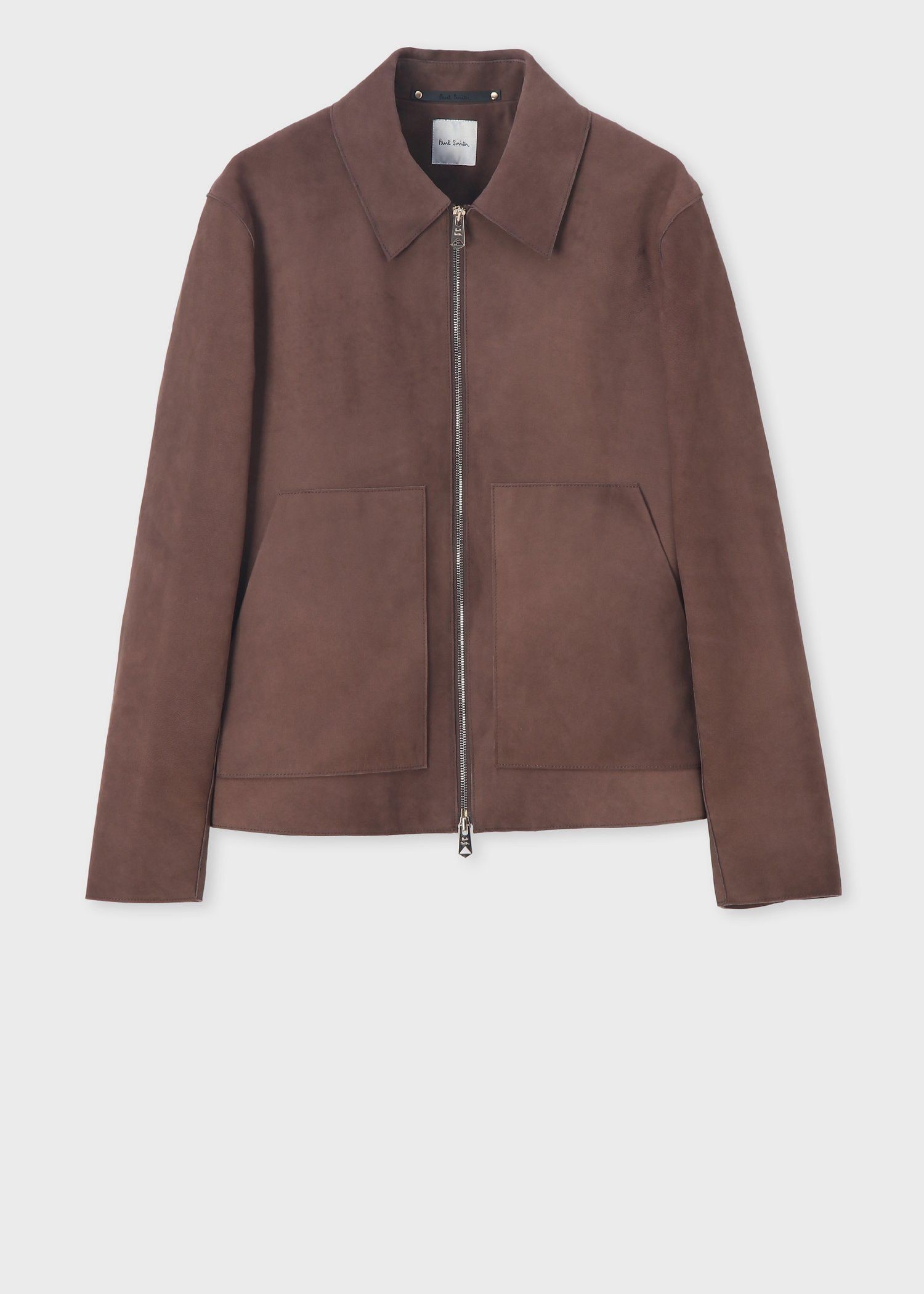 ヌバックレザー ジップアップブルゾン