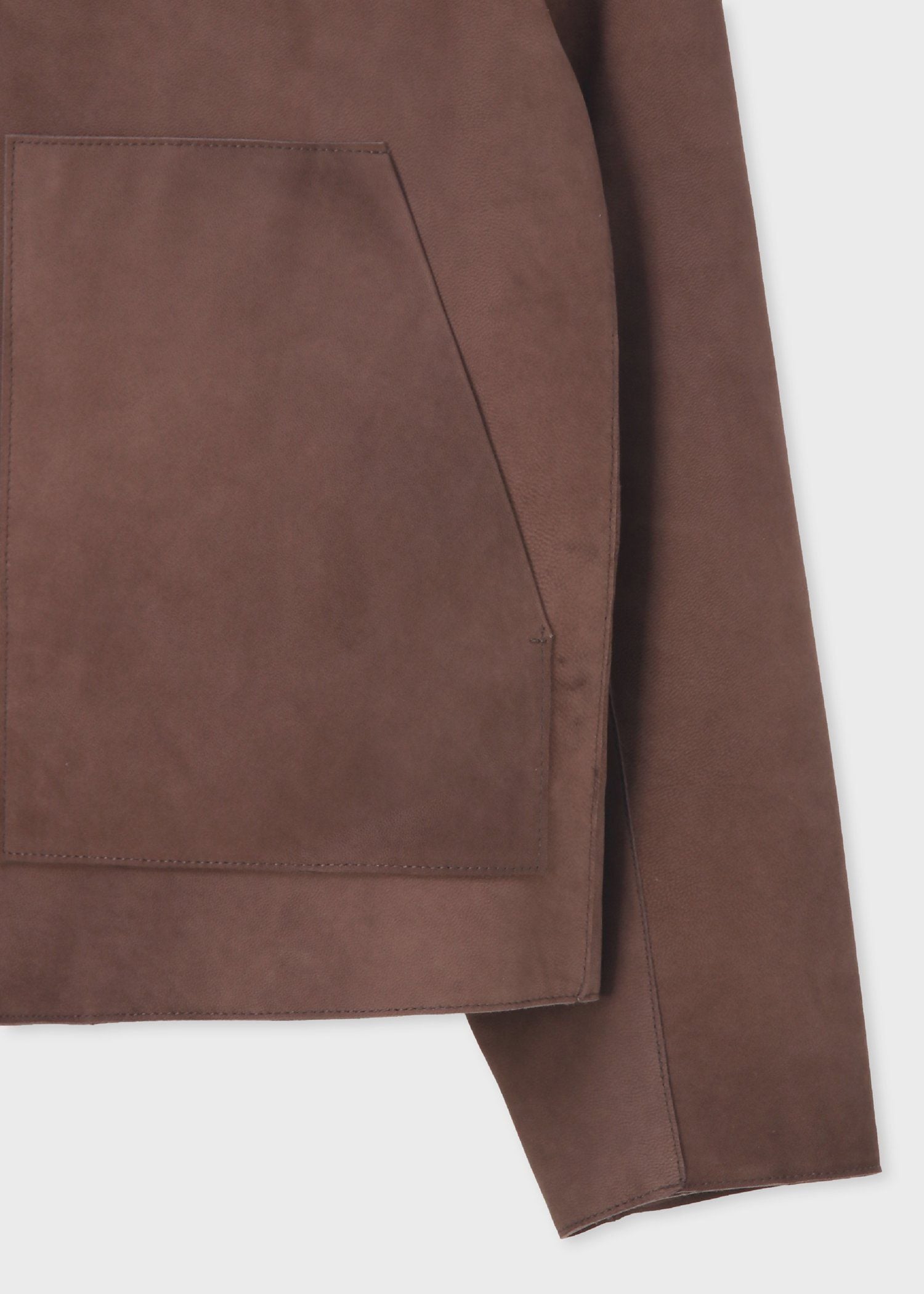 ヌバックレザー ジップアップブルゾン